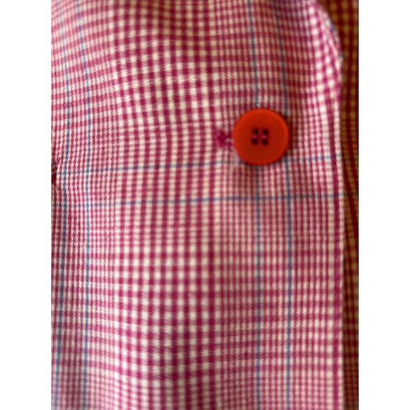 Vintage Country Sophisticates Pink & White Checkered Blazer Size 18 - Picture 2 of 5